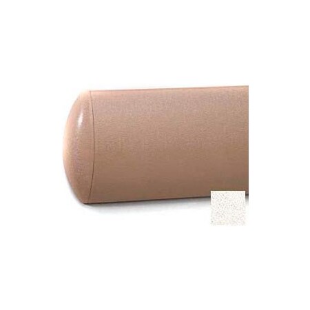 Pawling Crescent Shaped Wall Guard W/Rec. Plastic Clip Retainer System, 5"H x 12'L, Mission White WG-5C-12-554